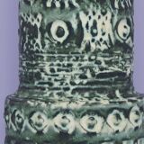 vintage green & beige West Germany vase Spara