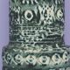vintage green & beige West Germany vase Spara