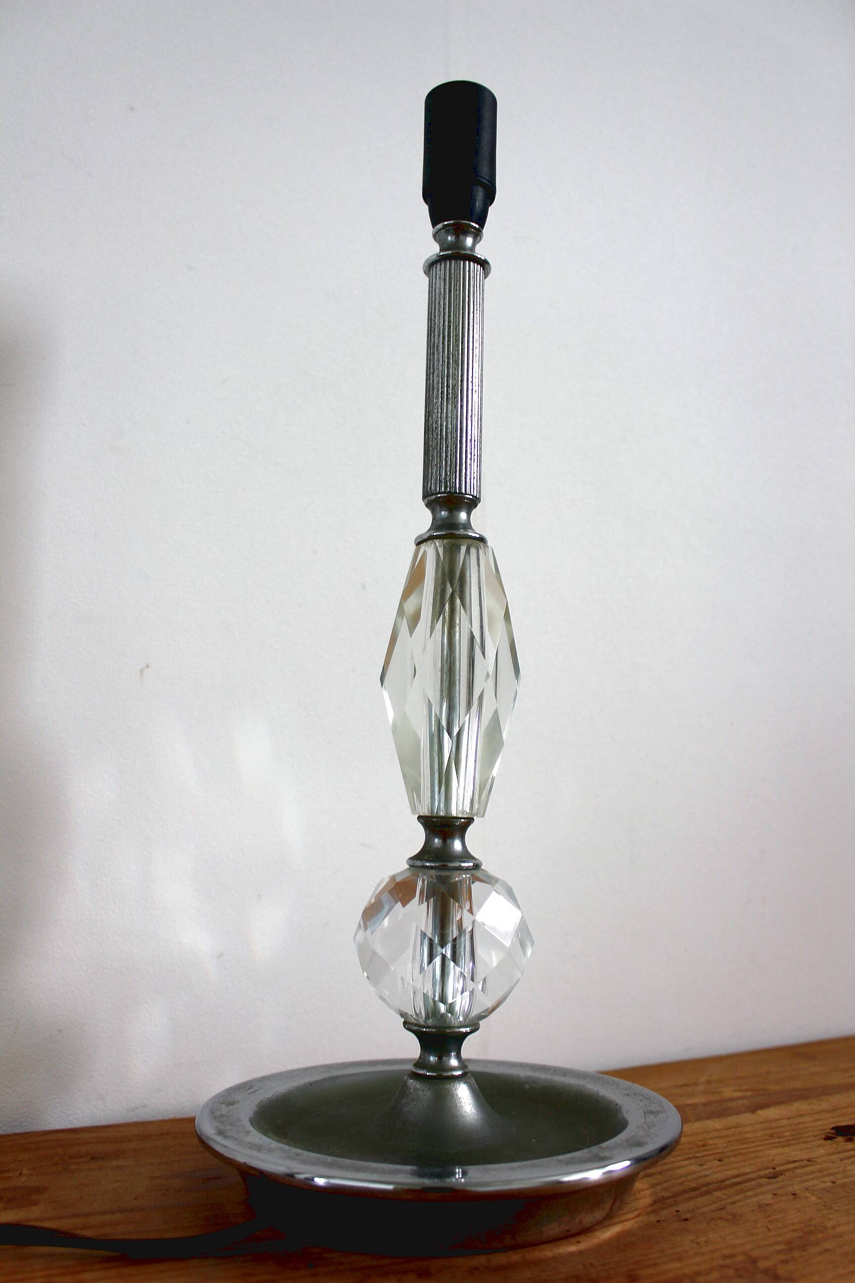 Vintage art deco lamp base from the 50s
