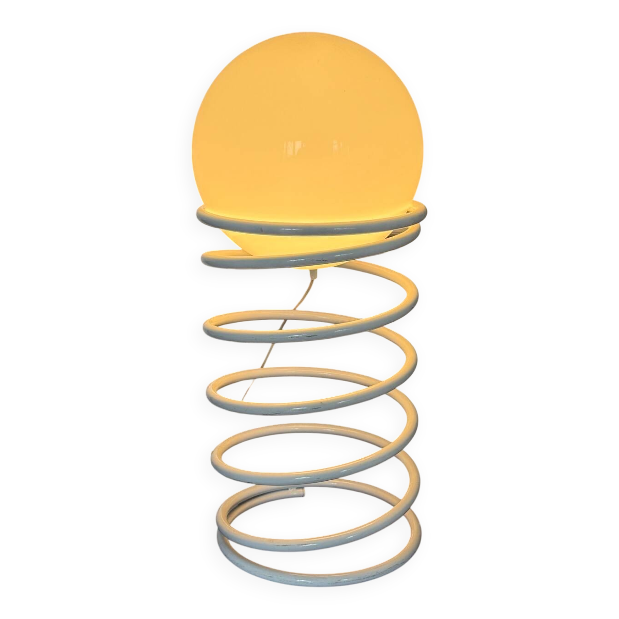 Rare vintage spiral lamp, size 70 cm