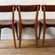 Set of 3 Luterma chairs from the 1950s, monobloc base.