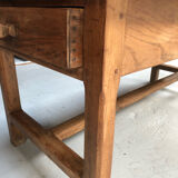 Large oak bakery table