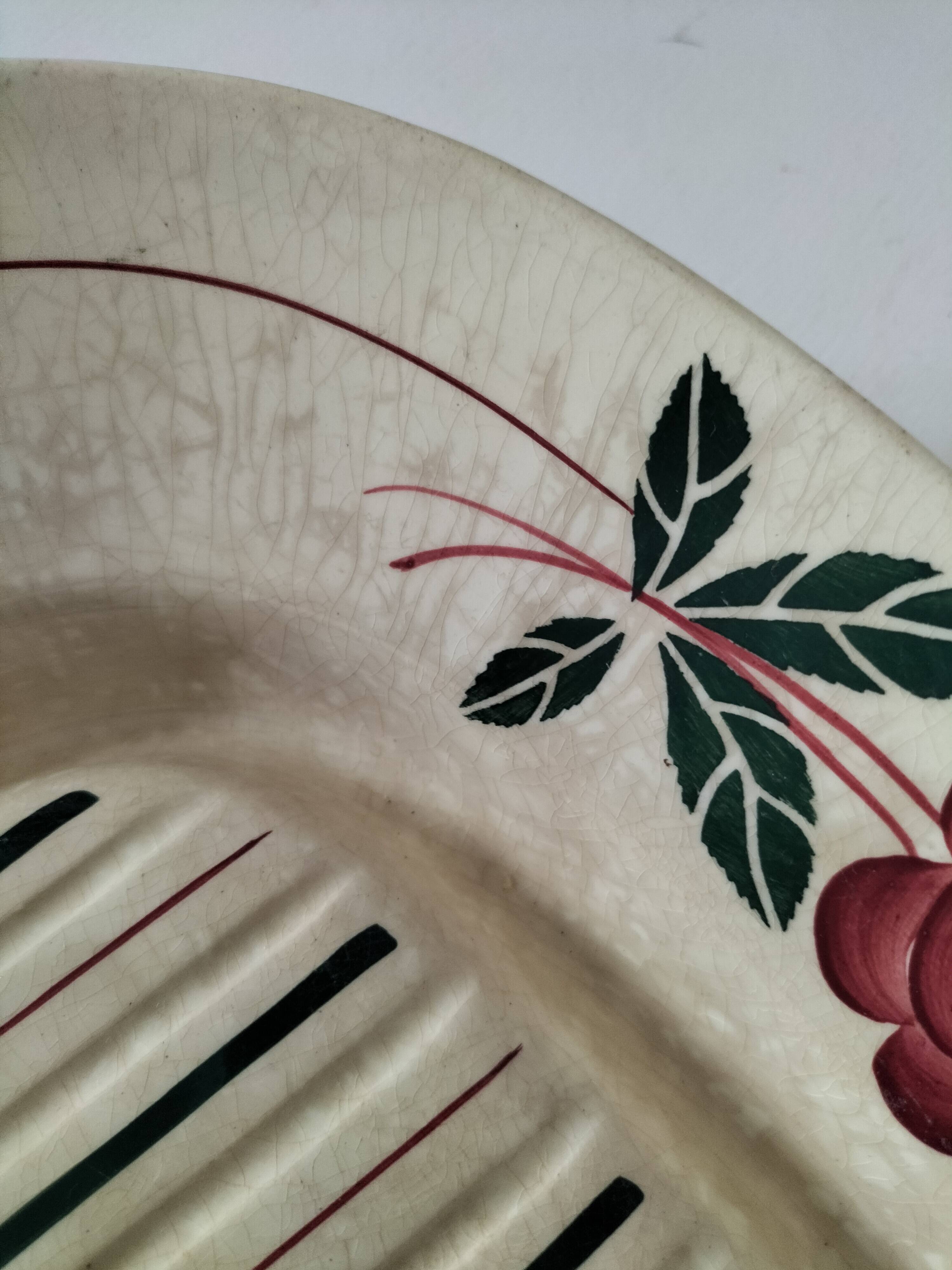 Asparagus dish HBC (Hippolyte Boulenger & Cie), 1920-1955