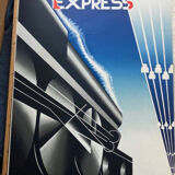 Affiche encadrée vintage Nord Express A.M. Cassandre