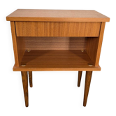 70s Scandi Icon: Architectural & Functional Nightstand