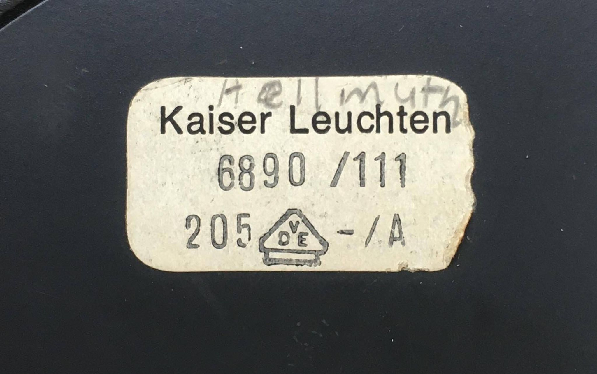 Lampe de table allemande 6890 de milieu de siècle de Kaiser Idell / Kaiser Leuchten