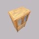 Buffet parisien vitré Art déco en bois brut