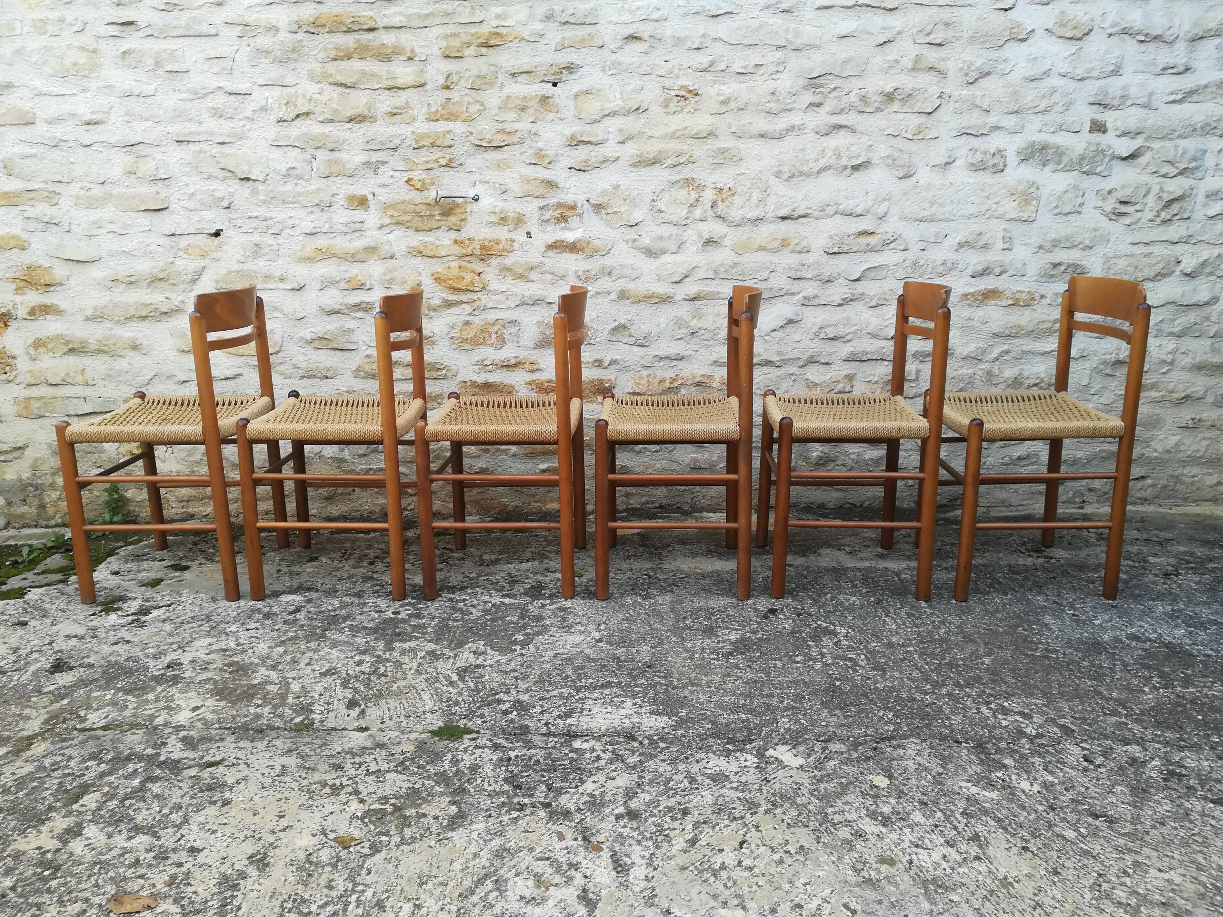 6 rope seated chairs