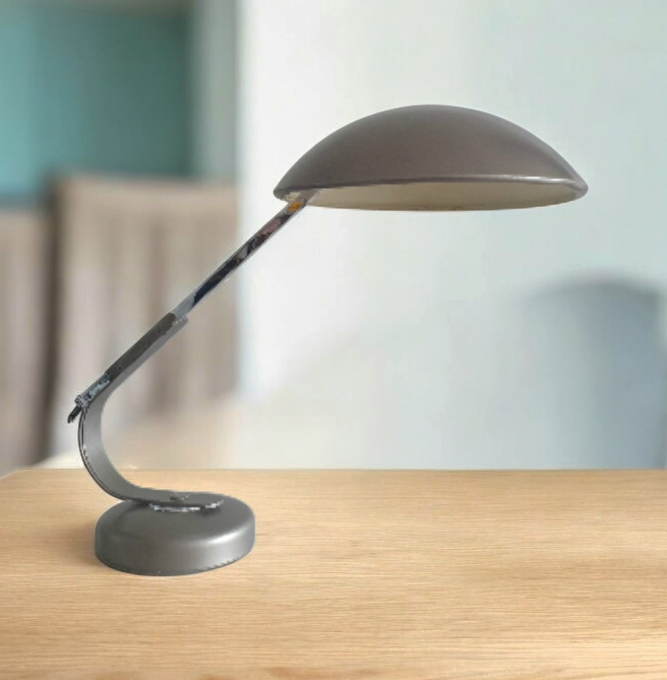 Lampe moderniste industriel - Design Ferdinand Solere 1950