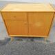 Vintage buffet 2 doors 1 light wood drawer
