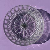 Saladier en cristal avec ciselures en étoile