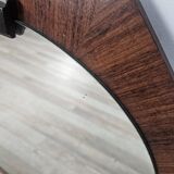 Octagonal teak mirror 70s