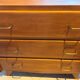 Vintage Scandinavian chest of drawers - varnished wood in teak colour