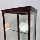 Beautiful mahogany museum display cabinet from England, circa 1925.