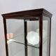 Beautiful mahogany museum display cabinet from England, circa 1925.