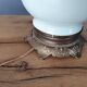 Opaline lamp oil / oil bronze Napoleon III lamp mounting