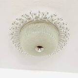 Large Floral Flush Lamp