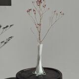 White glass bud vase