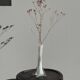 Vase soliflore blanc en verre