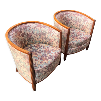 Pair of Art Deco armchairs