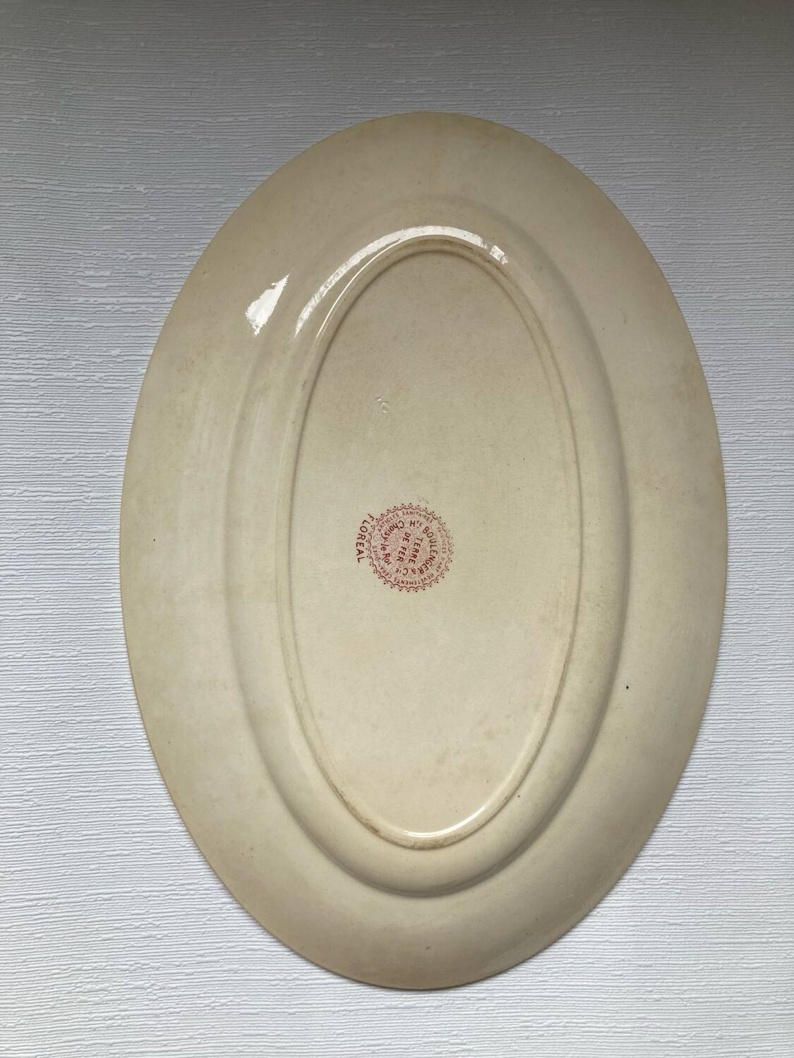 Oval Dish Terre de Fer Choisy-Le-Roi Boulanger & Cie Floréal model