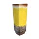 Strehla Vase 1224/24 – Germany, 1970s, fat lava, yellow glaze