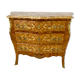 Commode marquetée Louis XV plateau marbre