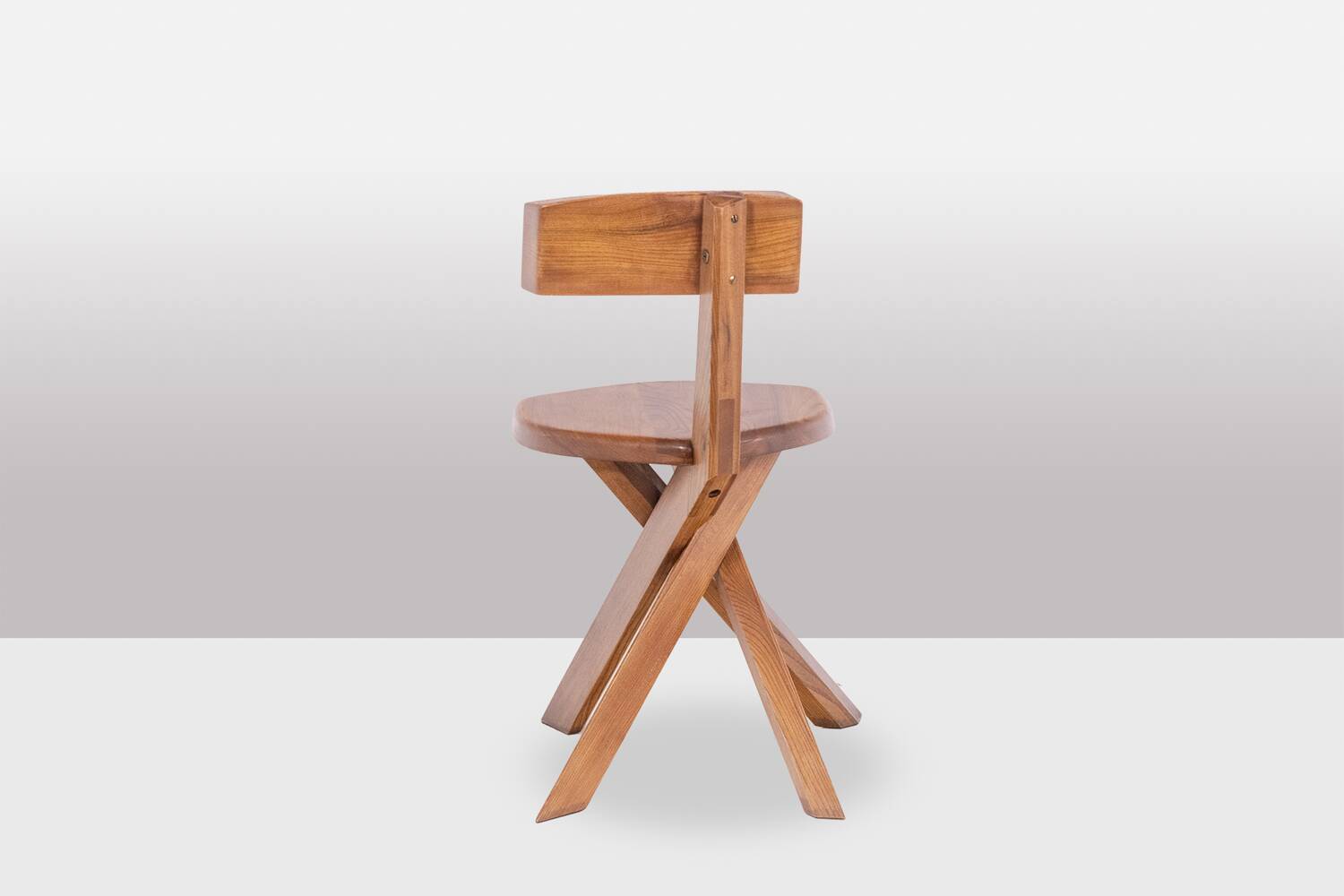 Pierre Chapo. Series of 6 model S34 chairs. 1960s.