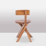 Pierre Chapo. Series of 6 model S34 chairs. 1960s.