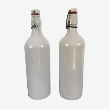 Pair of MKM stoneware bottles