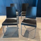 Set of 4 Kuadra chairs Pedrali Italy 2000s