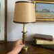 Lampe en laiton style bougeoir