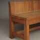 Dutch Traditionalist oak bench, Delft School. 1920s