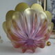 Empty pocket in pink glass paste corolla vintage Germany