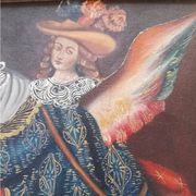 Peinture à l'huile d'ange de l'école de Cuzco du XXe siècle