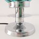 Mid century modernist green blue bubble glass lamp
