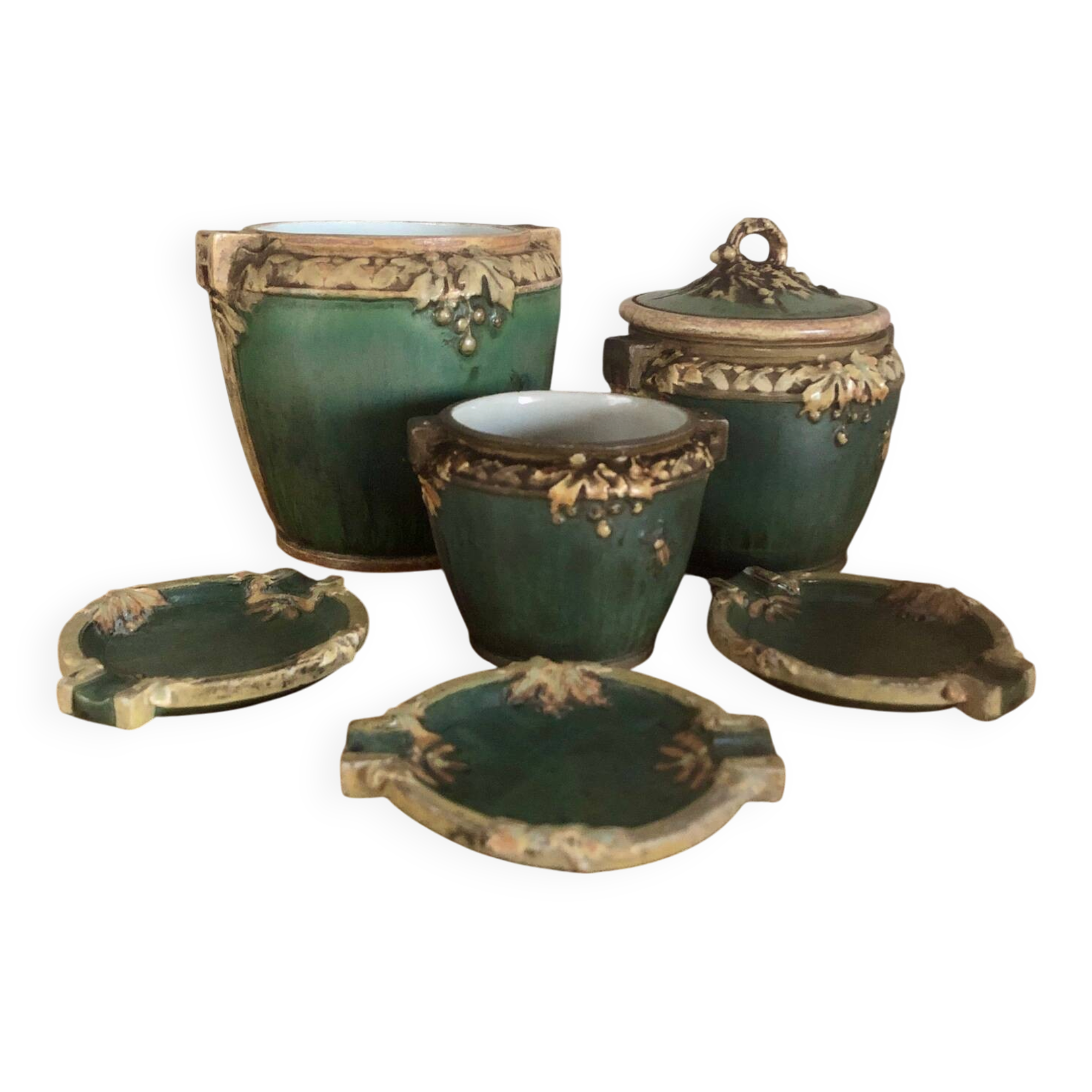 Smoking set ceramic Susse Frères Paris
