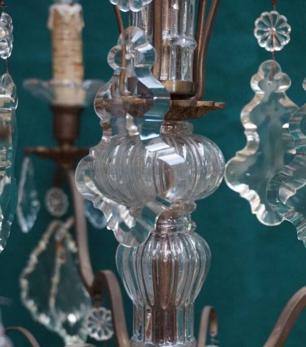 Lustre cristal bronze.