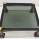 Luciano Frigerio Midcentury Italian Wood and Brass Coffee Table "Ussaro",70