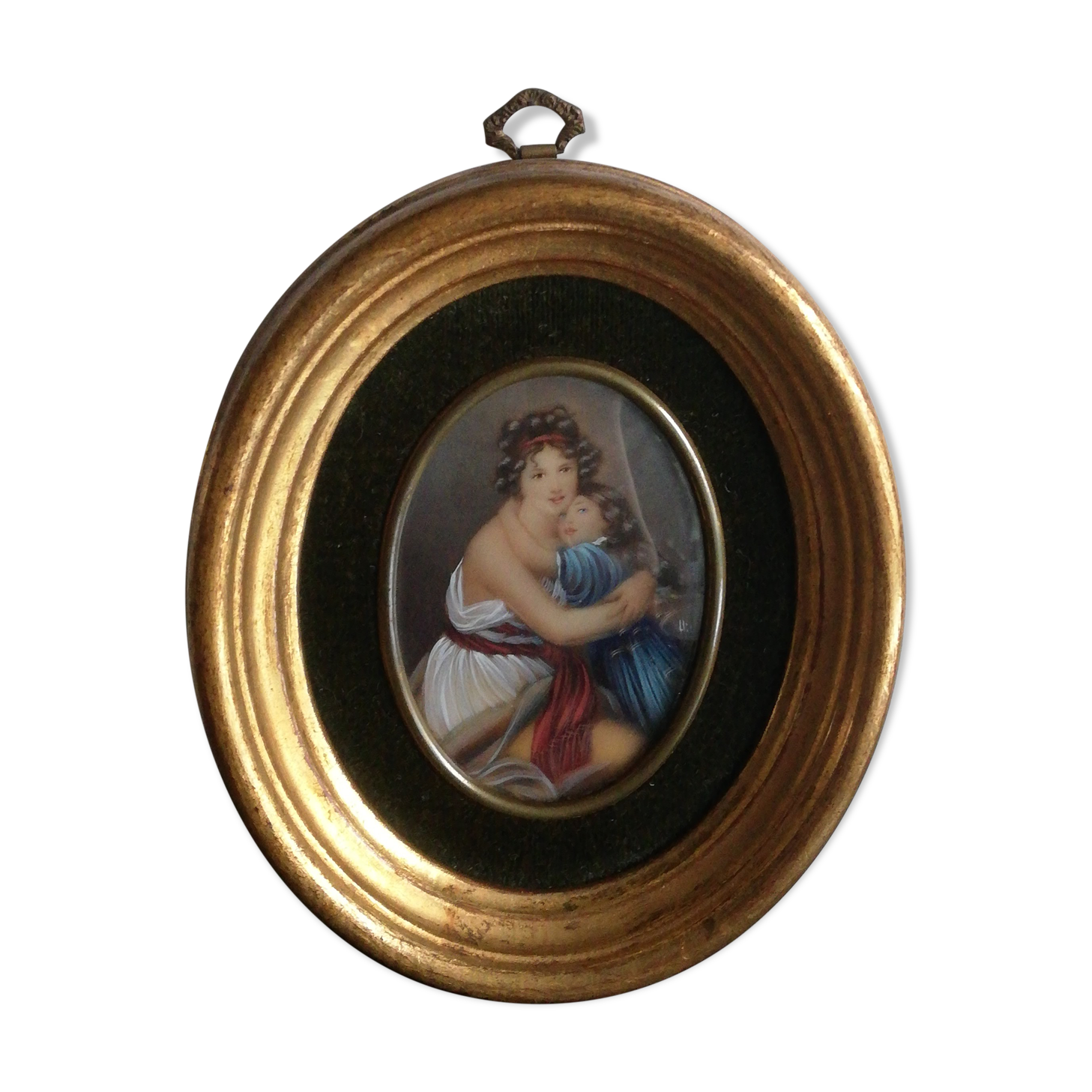Miniature medallion painting Hil