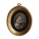 Miniature medallion painting Hil