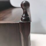 Postmodern Walnut Nightstand, Italy, 1970s