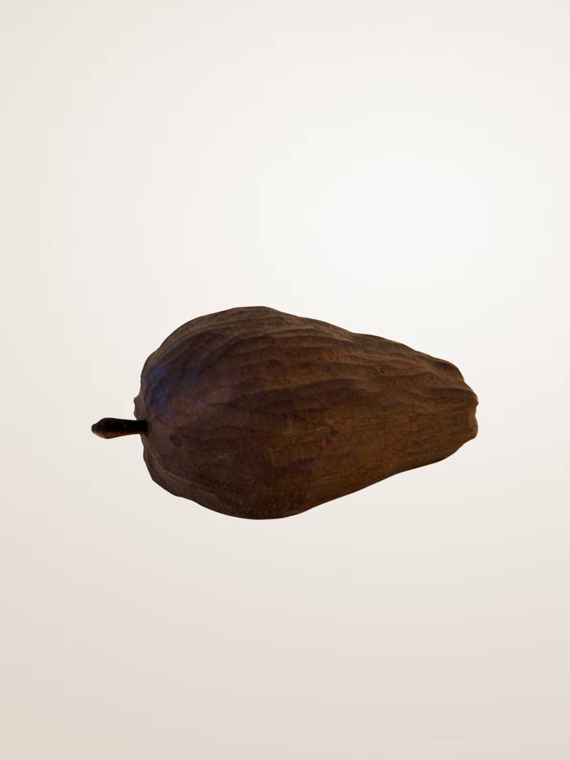 Ensemble de fruits décoratifs en bois sculpté