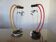 Paire de lampes style Memphis made in Italy 1980