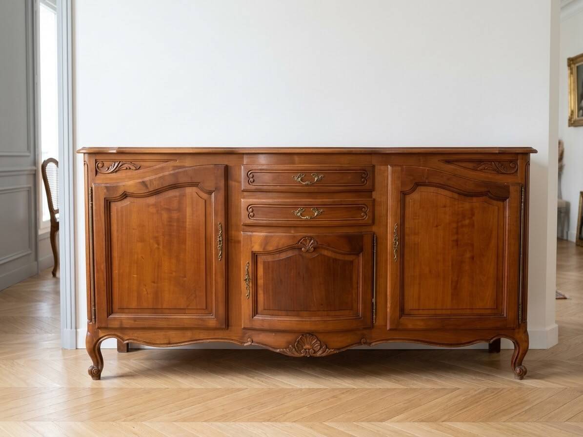 Regency buffet in solid cherry wood