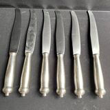 6 couteaux de table puiforcat richelieu argent