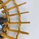 Vintage rattan sunburst mirror from the 1960s