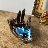 Vallauris iridescent ceramic hand emptier