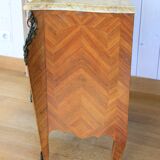 Louis XV style curved commode in rosewood