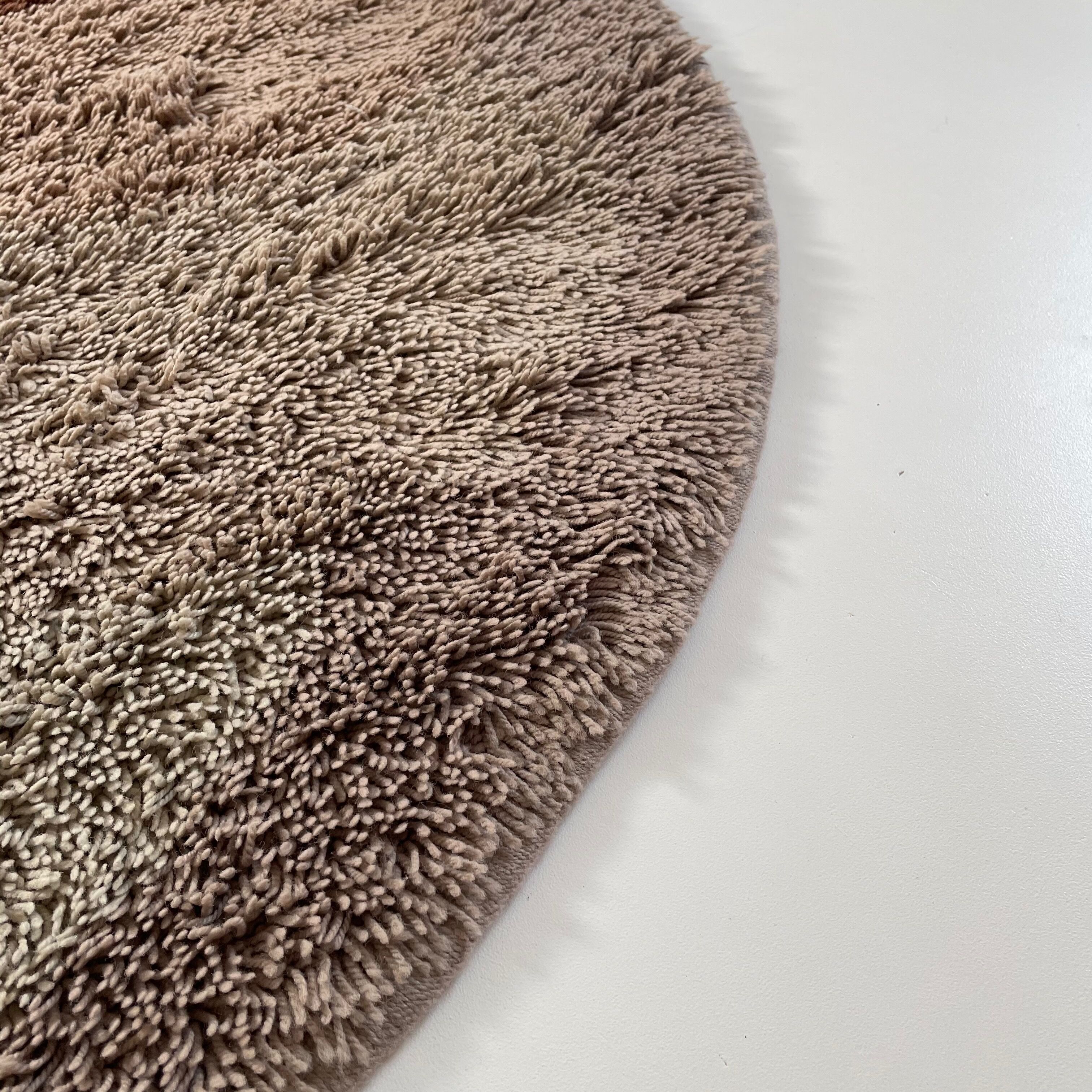 Multi-color high pile rug Desso, Netherlands, 128cm